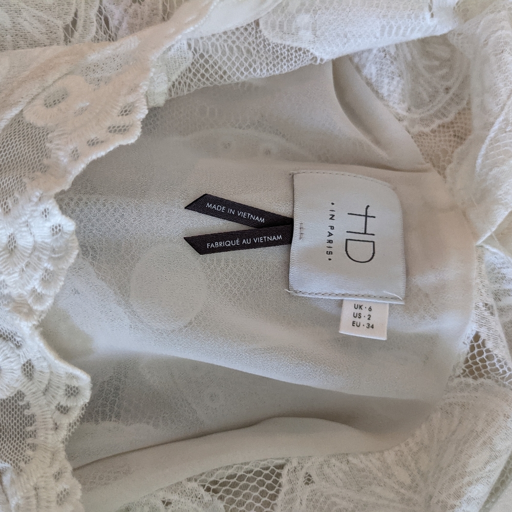 HD in Paris | White Lily Lace Lemon Blouse | 2 - Picture 12 of 12